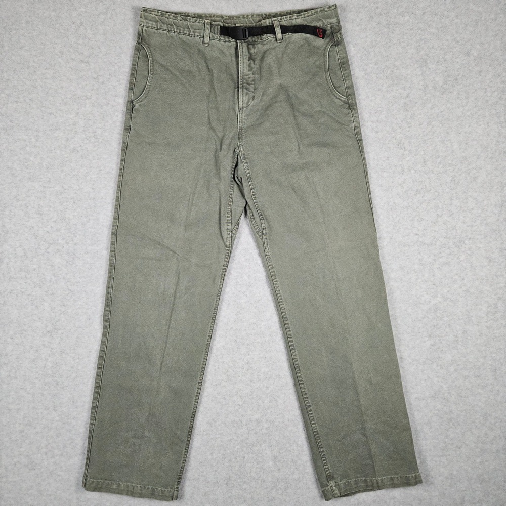 Gramicci Womens XL 18 Green Belted Pants Hiking Outdoor G-Pants Climbing USA VTG
